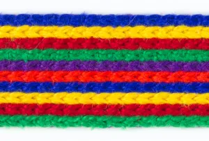 1" Rainbow Braided Trim