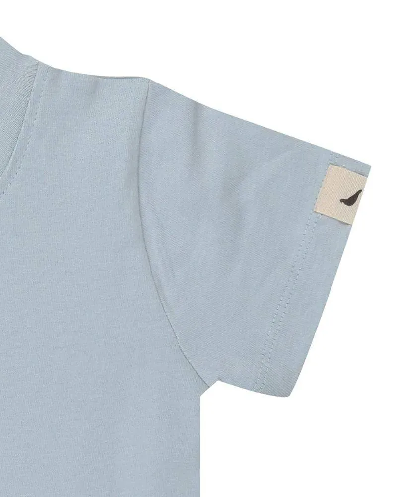 2-Pack Ecru/Blue Layering T-Shirts