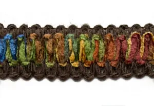 7/8" Autumn Melody Braided Chenille Trim (Made in France)