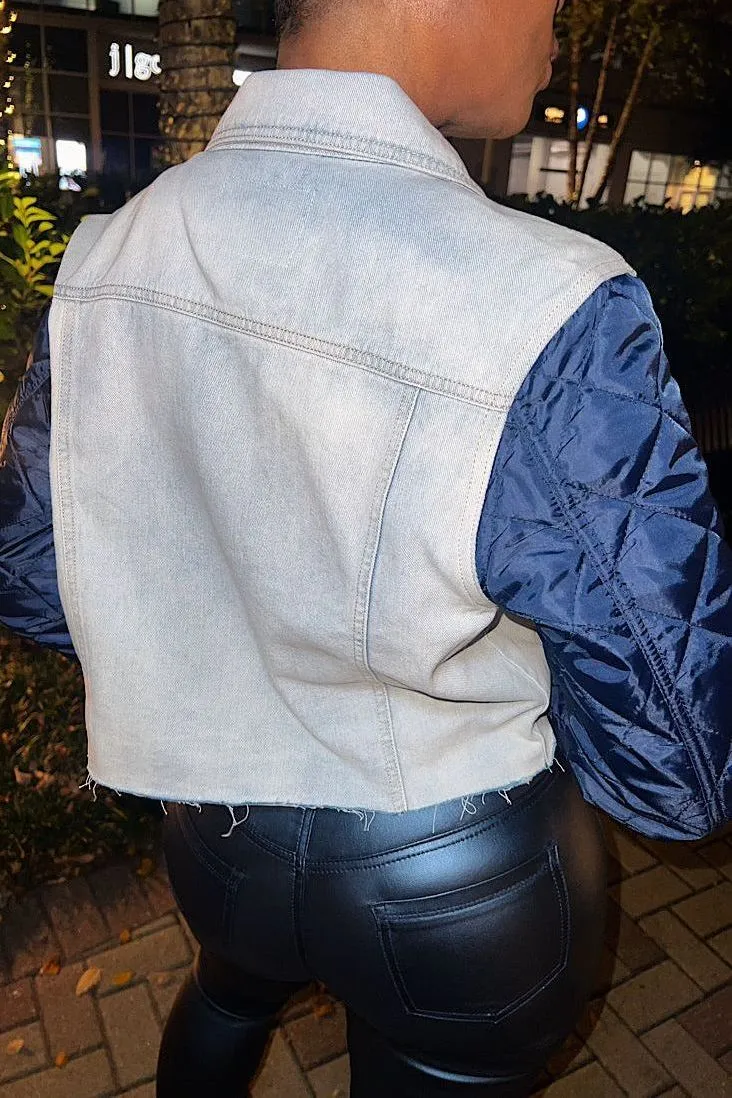 Blue Hour Bomber Jacket