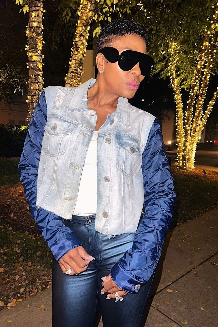 Blue Hour Bomber Jacket