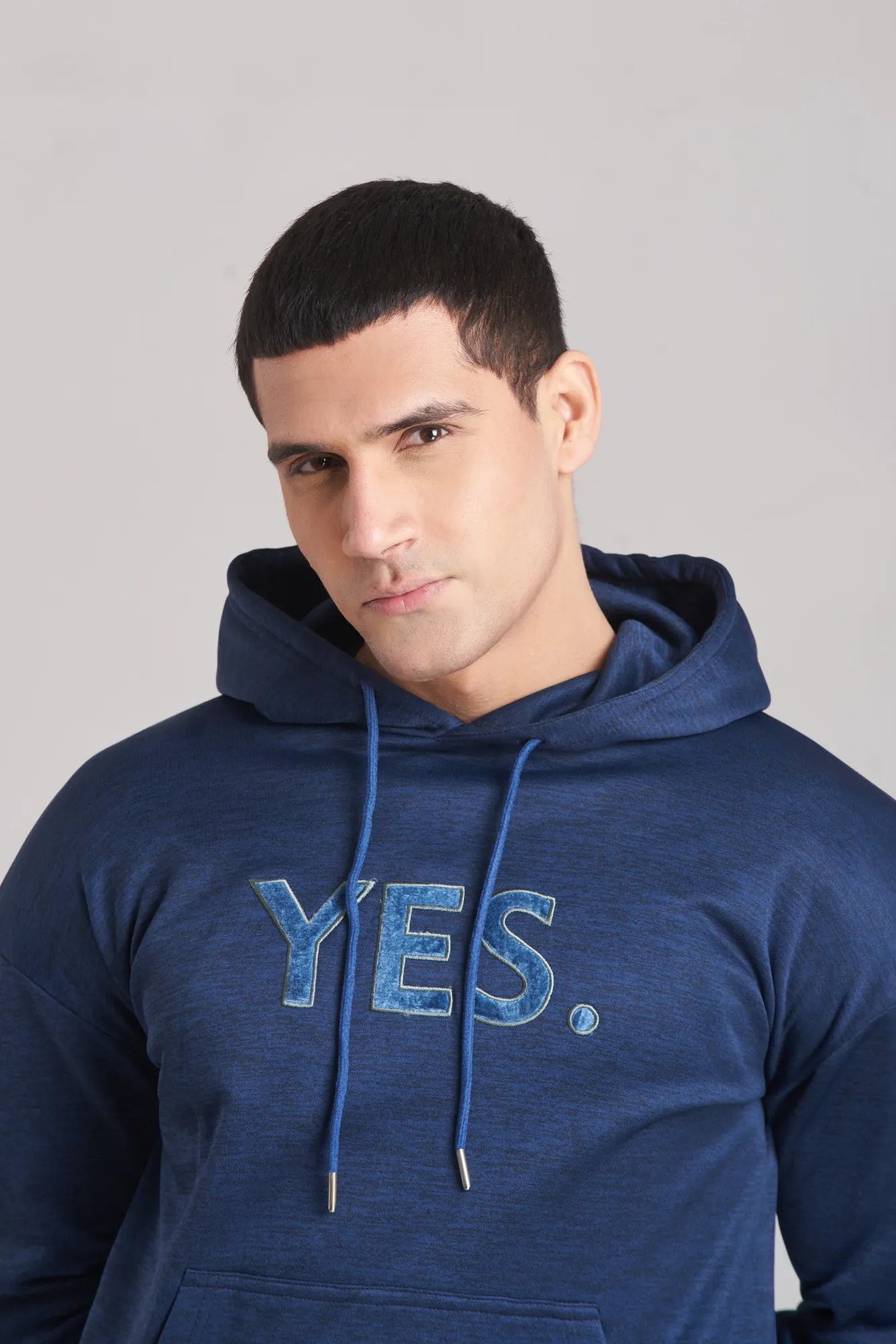 Braves-Vibes Navy Blue Hoody Tracksuit - Men