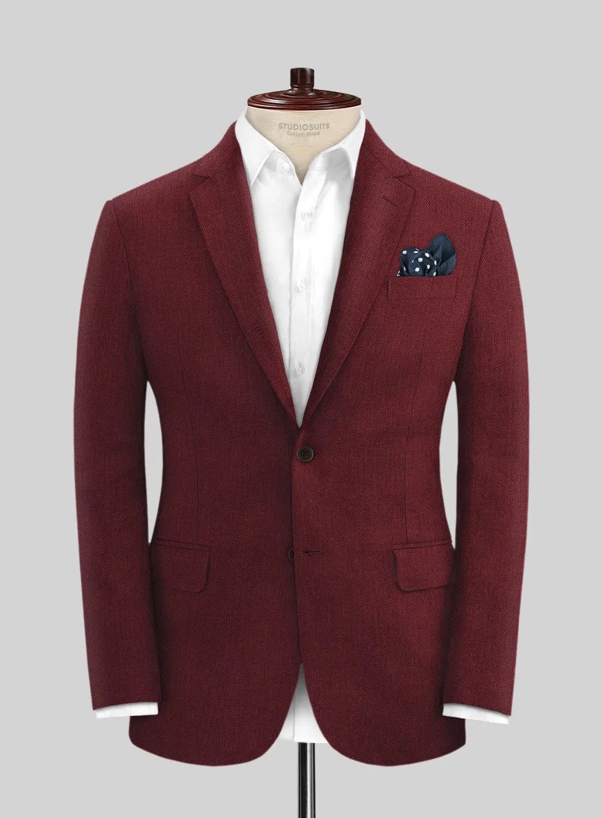 Campari Cranberry Linen Jacket