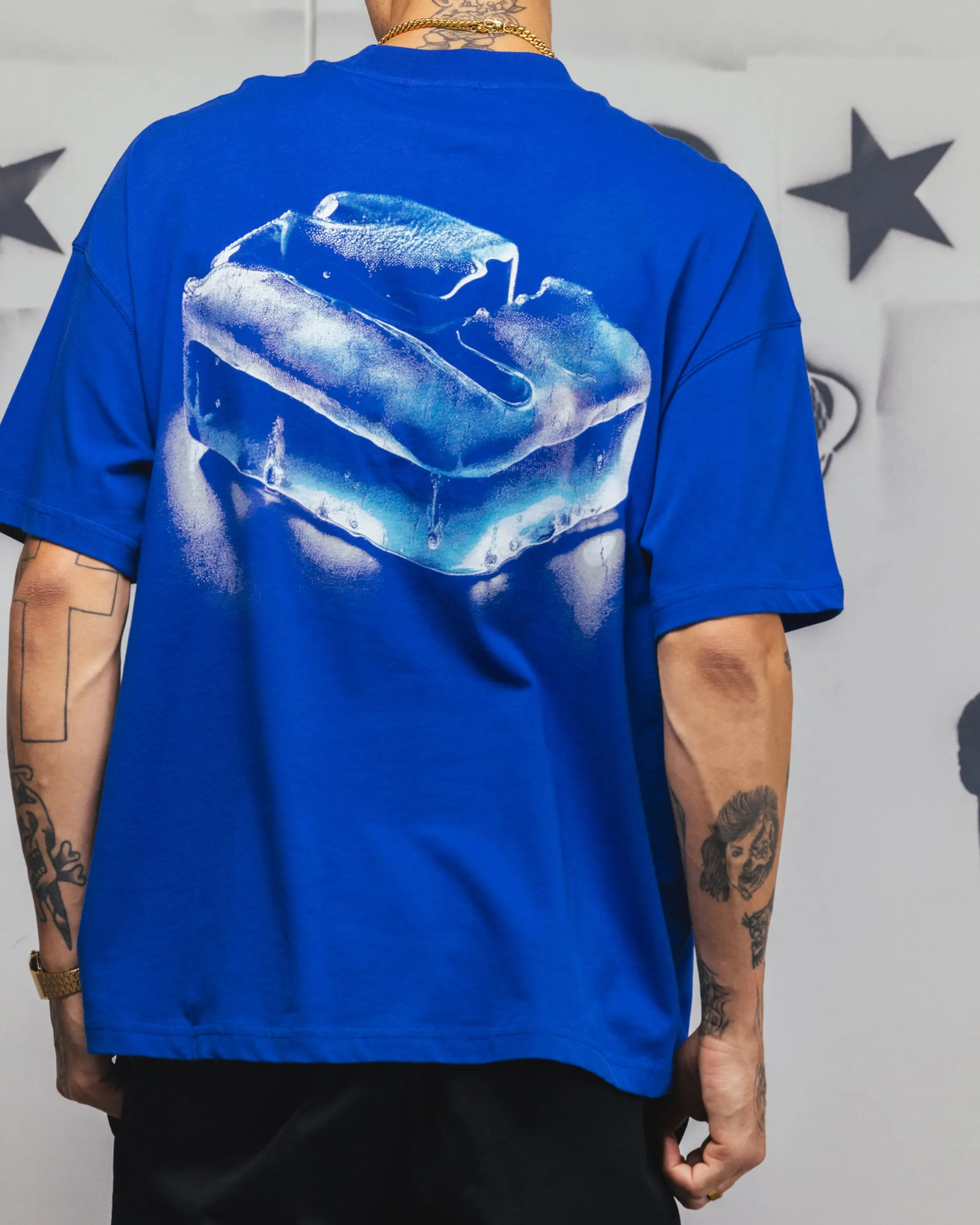 Carre Frosted T-Shirt Royal