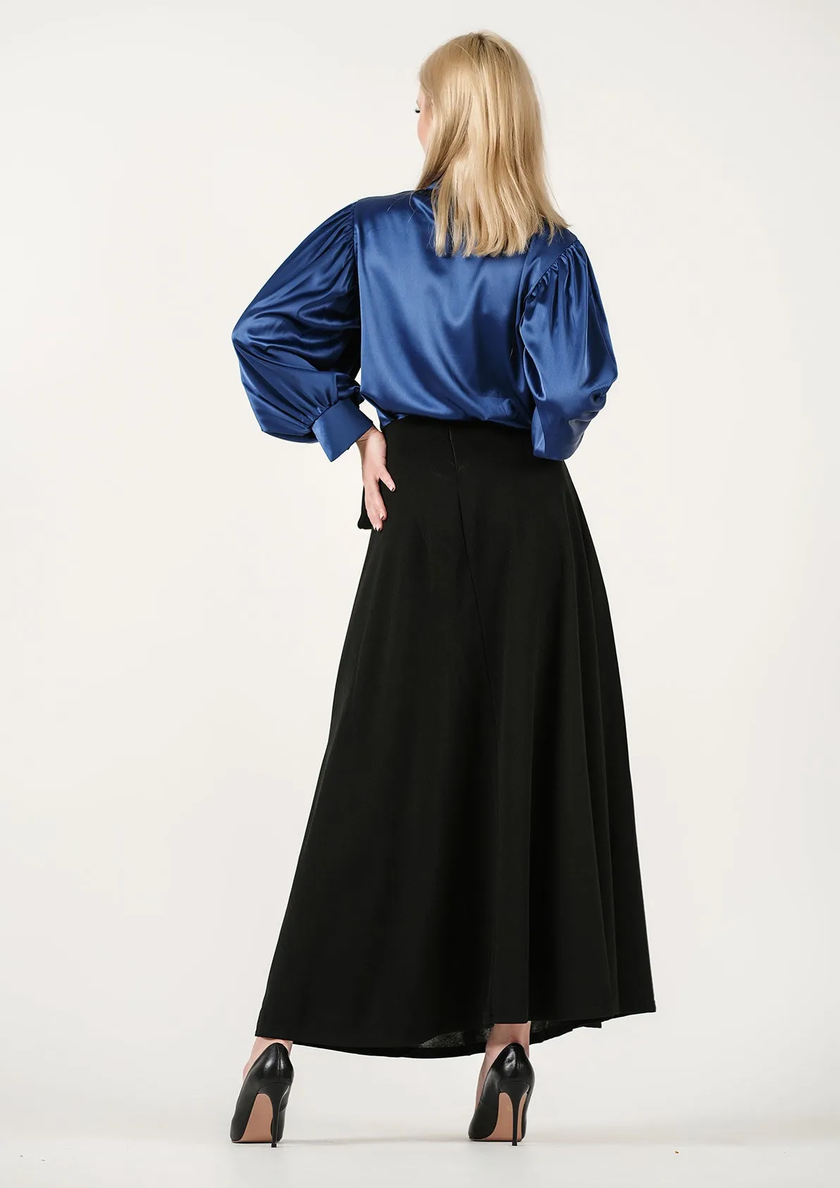 Classic Twist: The Midnight Wrap Skirt