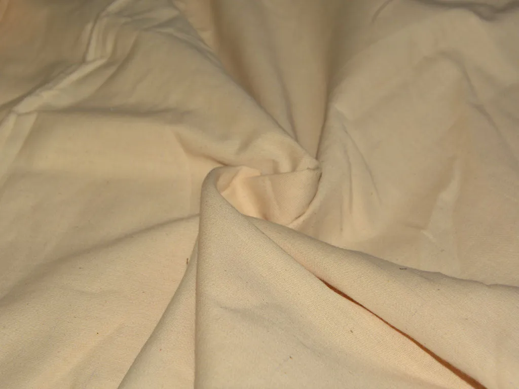 Cream Plain Canvas Cotton Fabric (Wholesale)