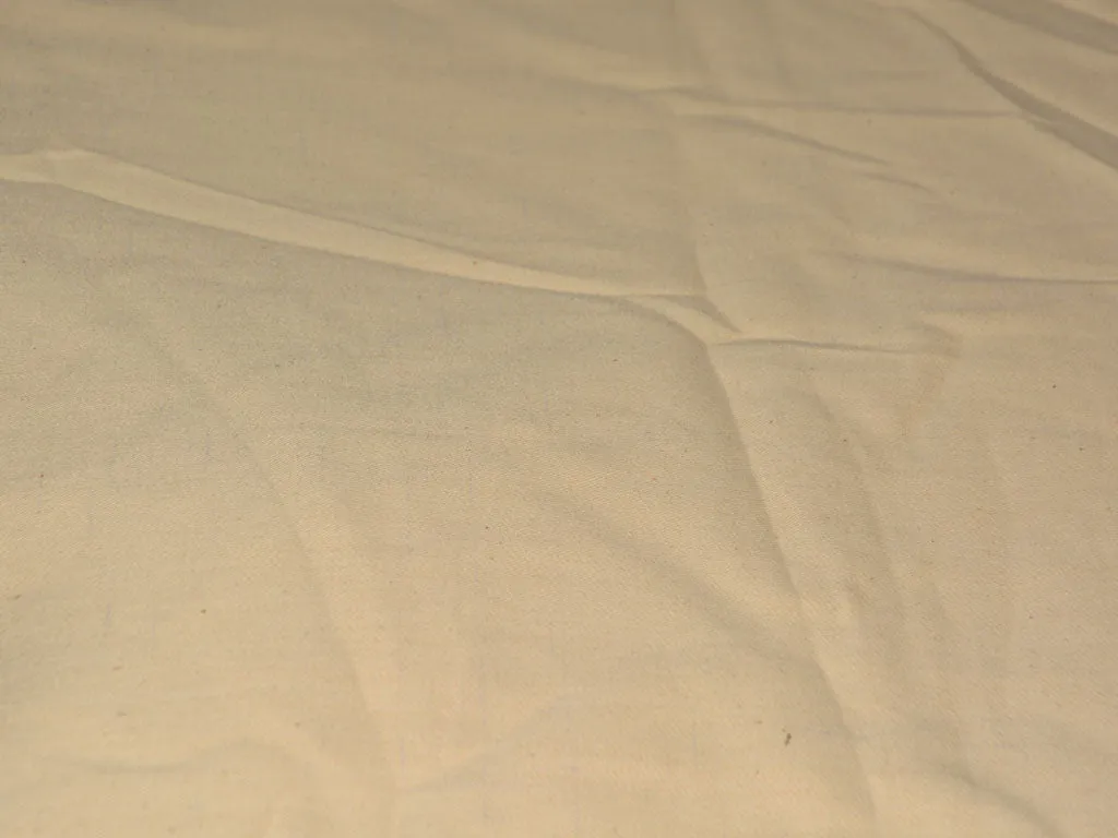 Cream Plain Canvas Cotton Fabric (Wholesale)