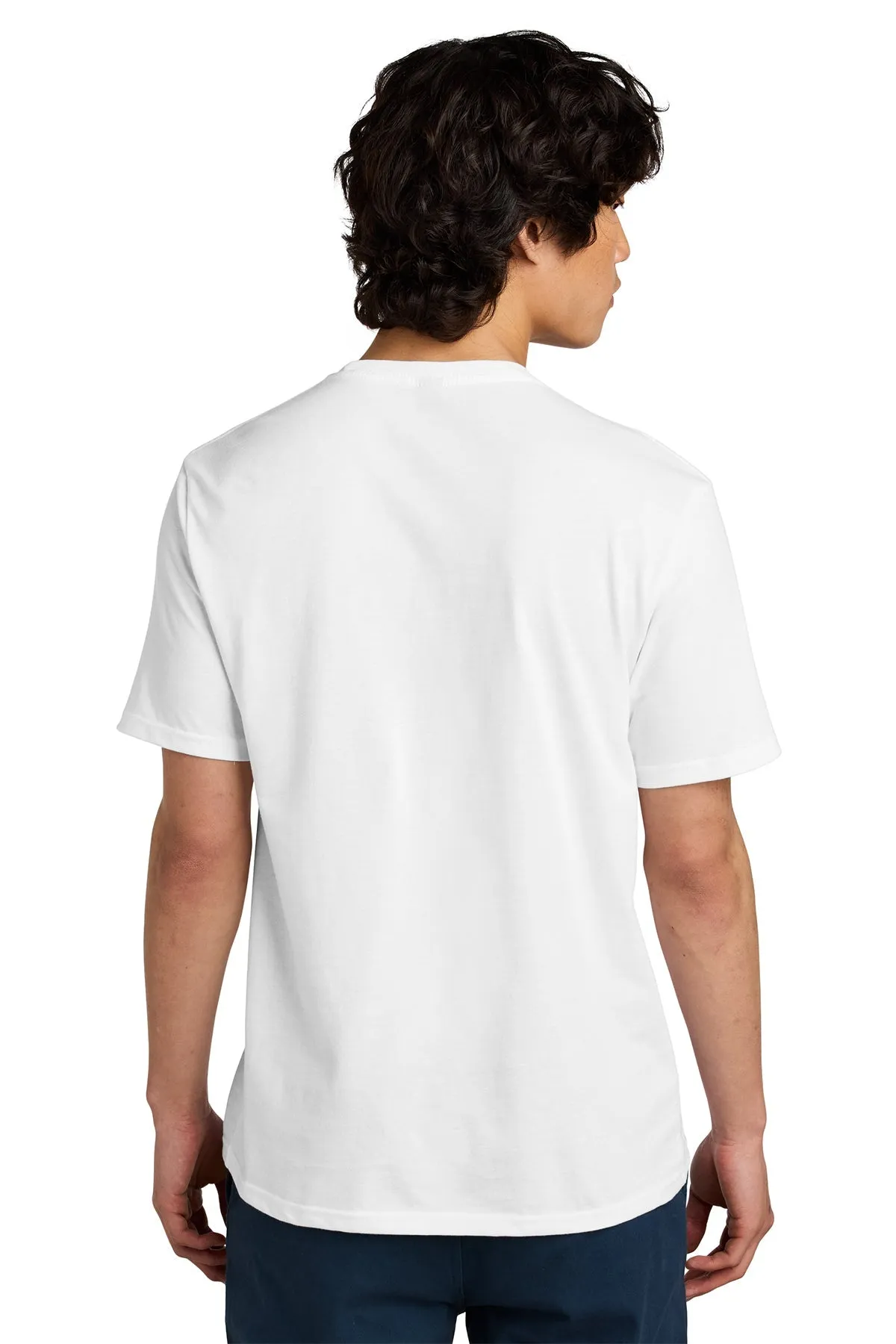 District Perfect Weight Custom Tees, Bright White