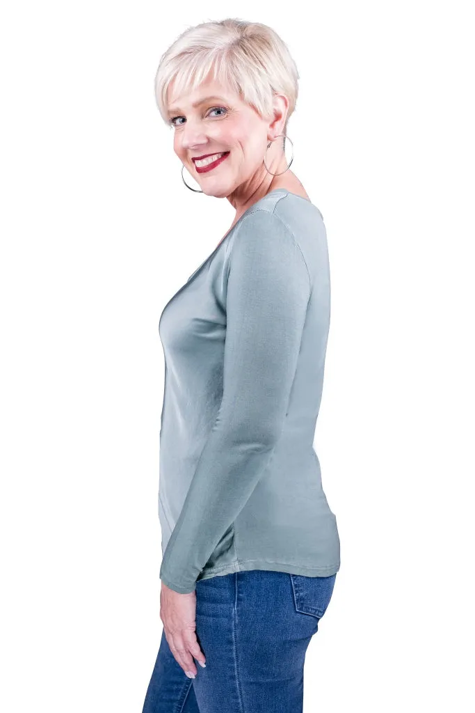 Everly Viscose Sheen Top (BLS137)