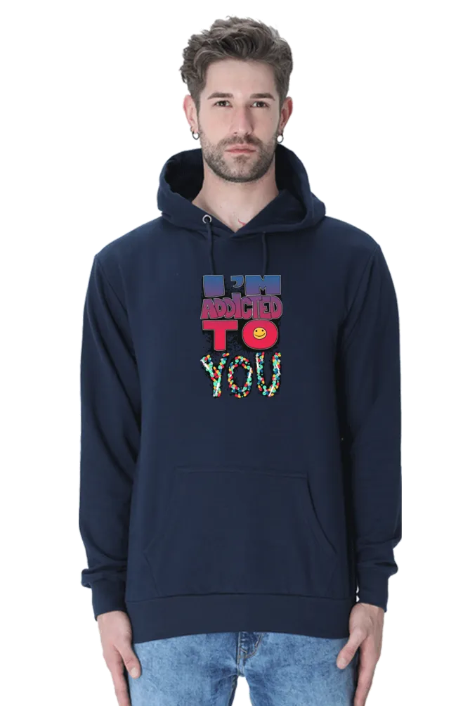 Exclusive I Am Addicted Hoodie Bold Style for Men