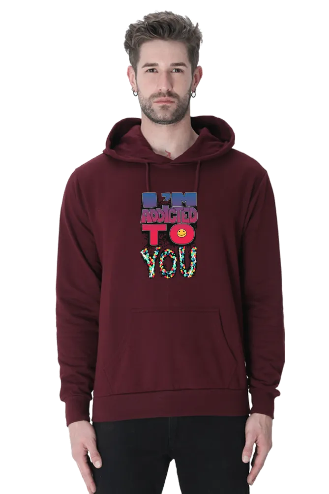 Exclusive I Am Addicted Hoodie Bold Style for Men