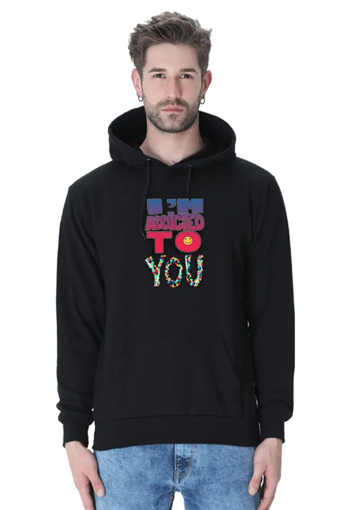 Exclusive I Am Addicted Hoodie Bold Style for Men