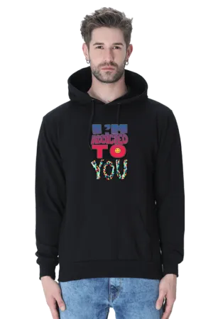 Exclusive I Am Addicted Hoodie Bold Style for Men