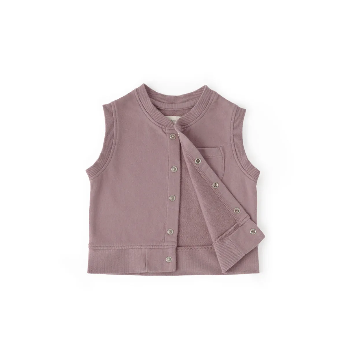 French Terry Patch Pocket Vest