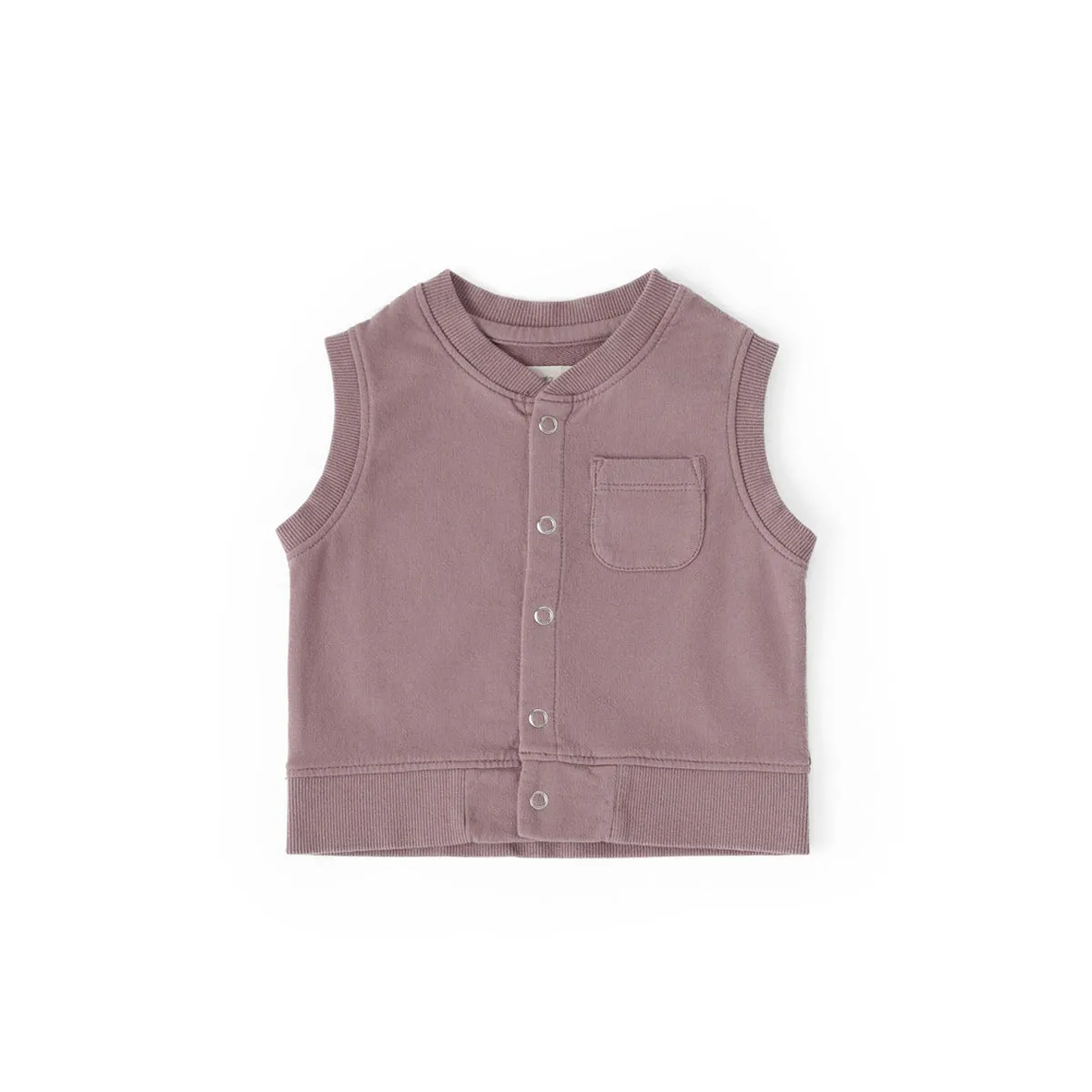 French Terry Patch Pocket Vest