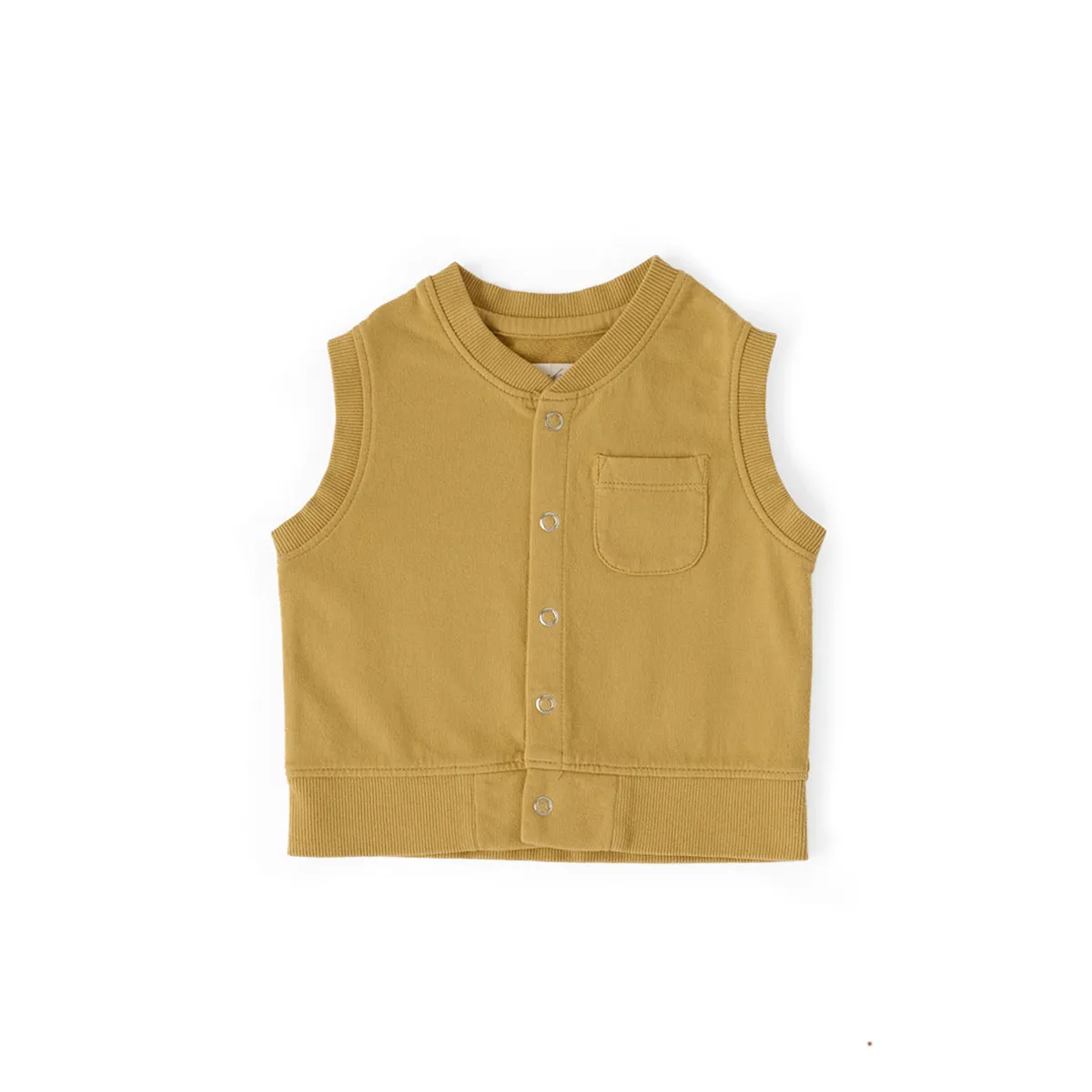 French Terry Patch Pocket Vest