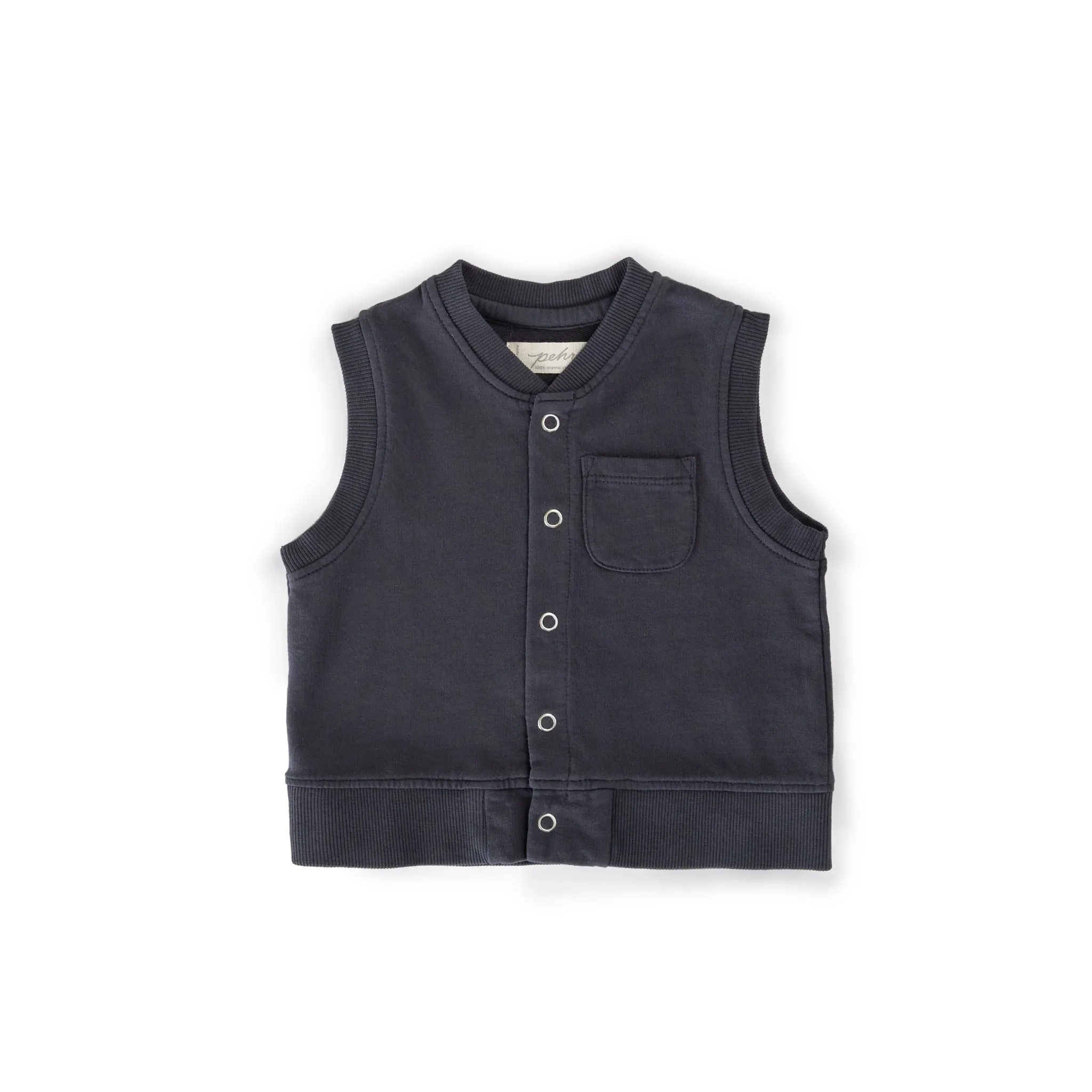 French Terry Patch Pocket Vest