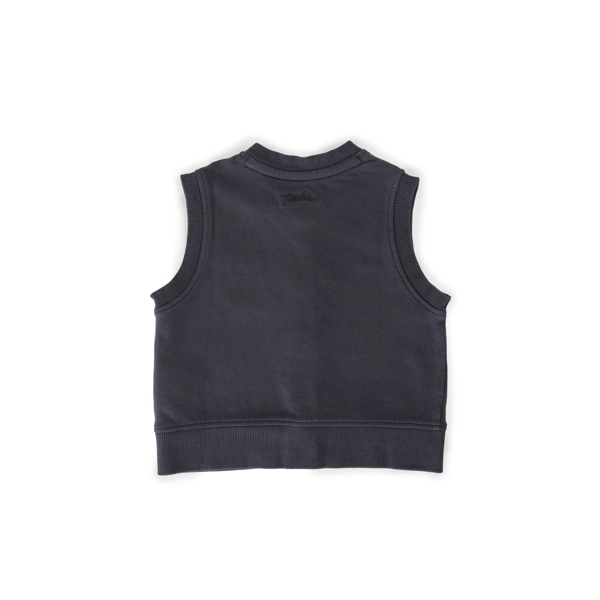 French Terry Patch Pocket Vest