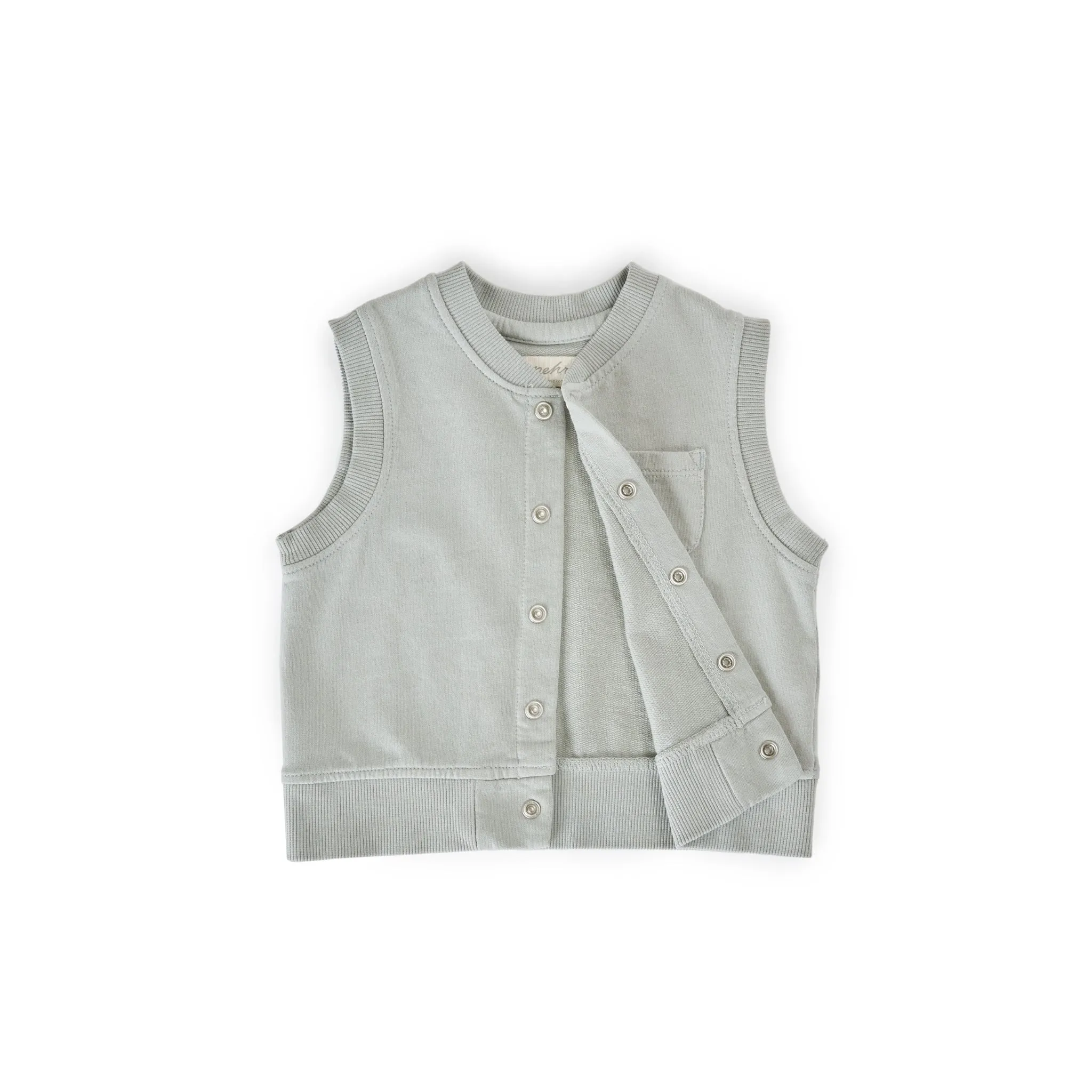 French Terry Patch Pocket Vest