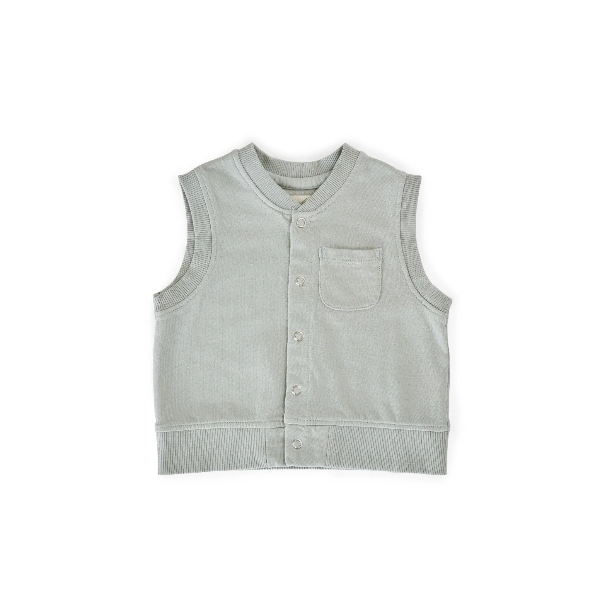 French Terry Patch Pocket Vest