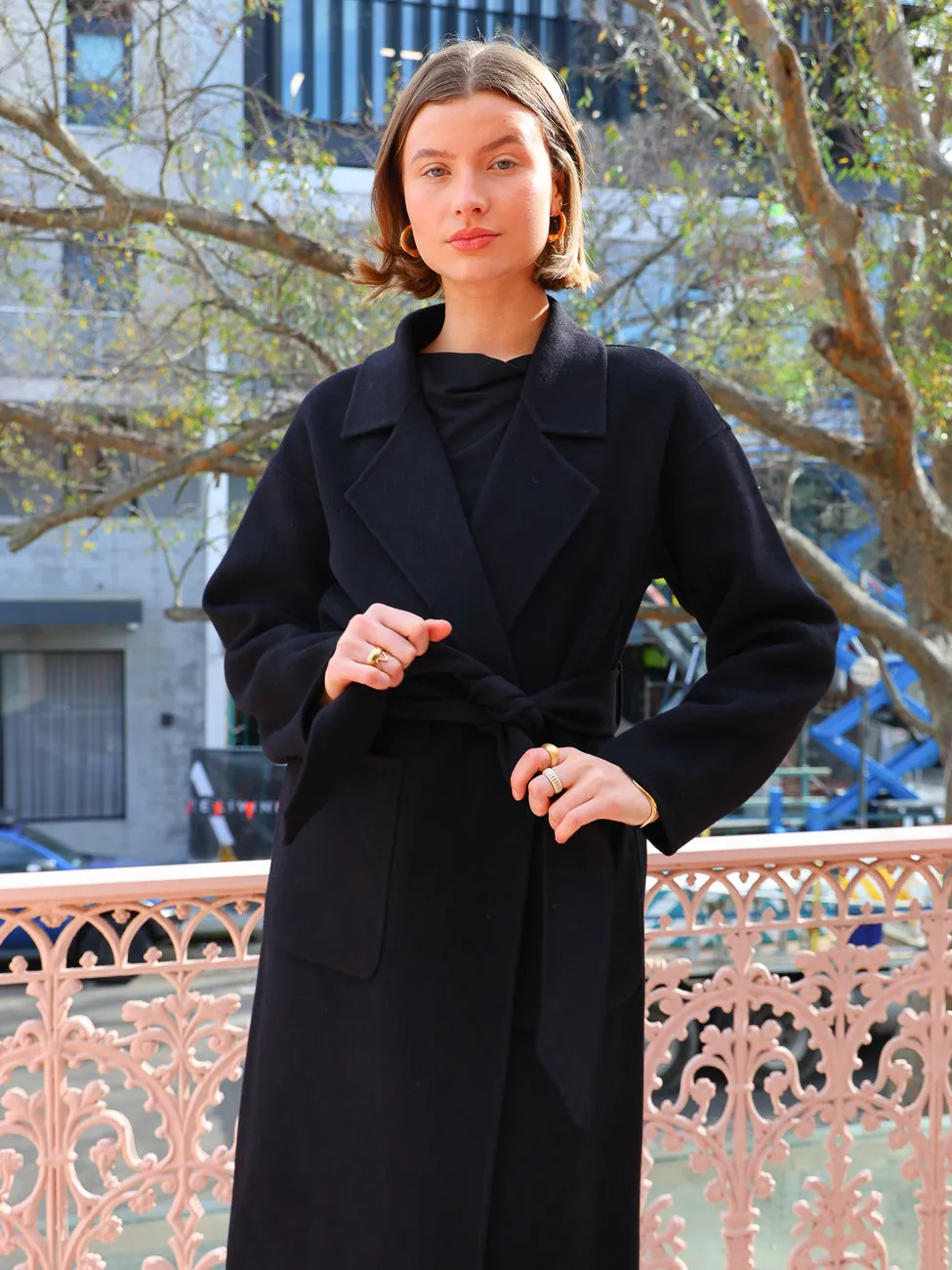 Friends with Frank Camilla Coat in Black