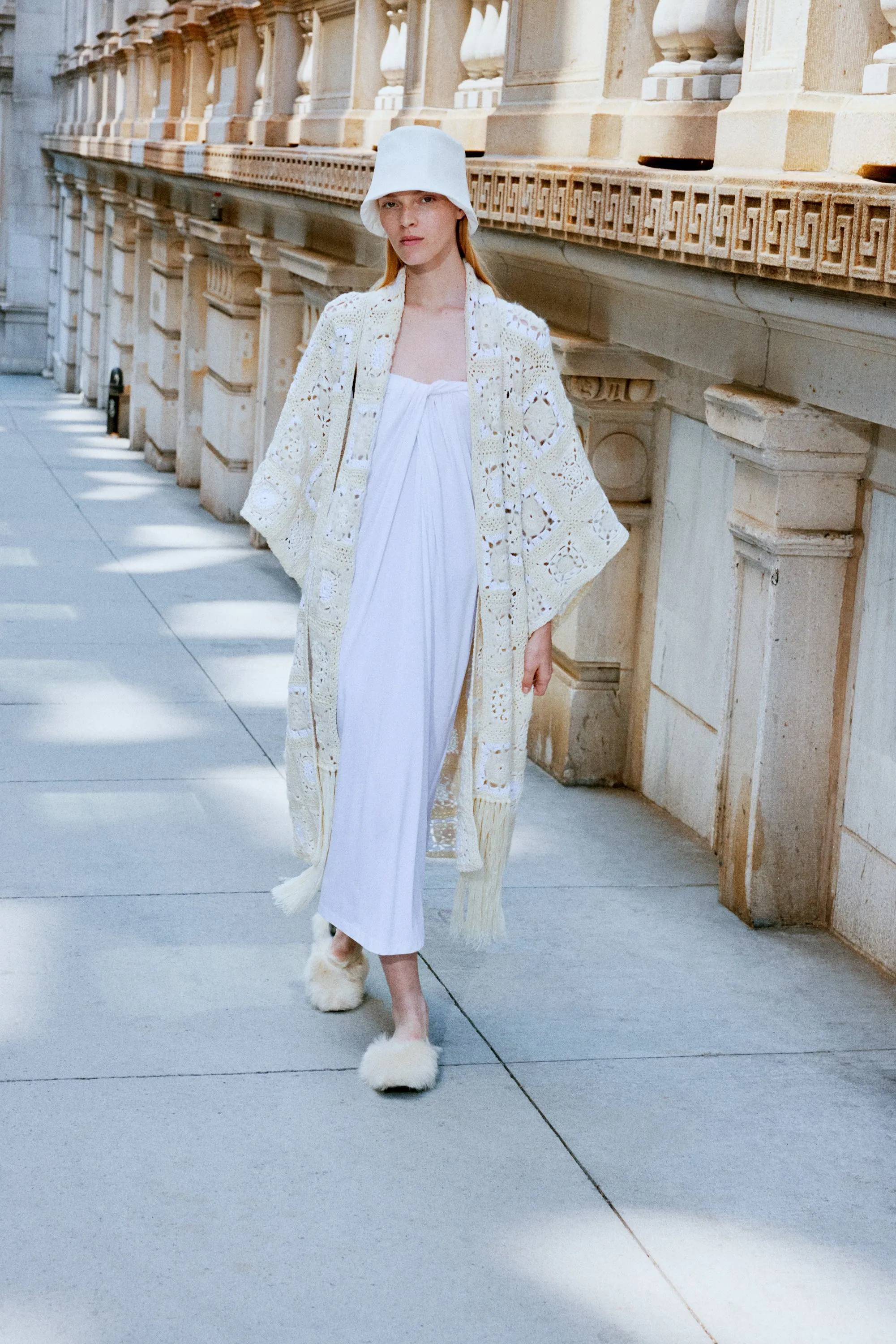 GRANNY SQUARE OPEN CARDIGAN