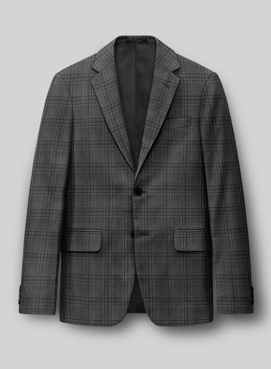 Hardy Minnis Adali Gray Check Wool Jacket