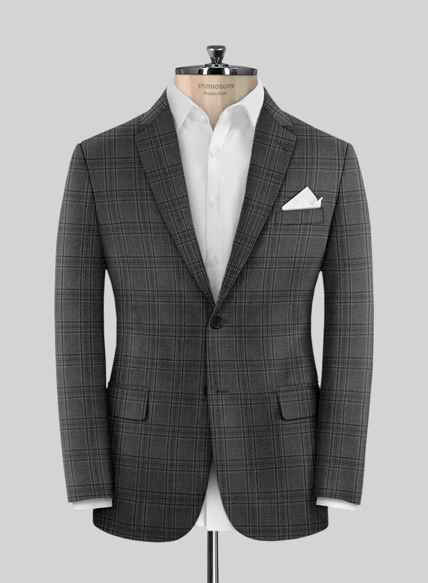 Hardy Minnis Adali Gray Check Wool Jacket