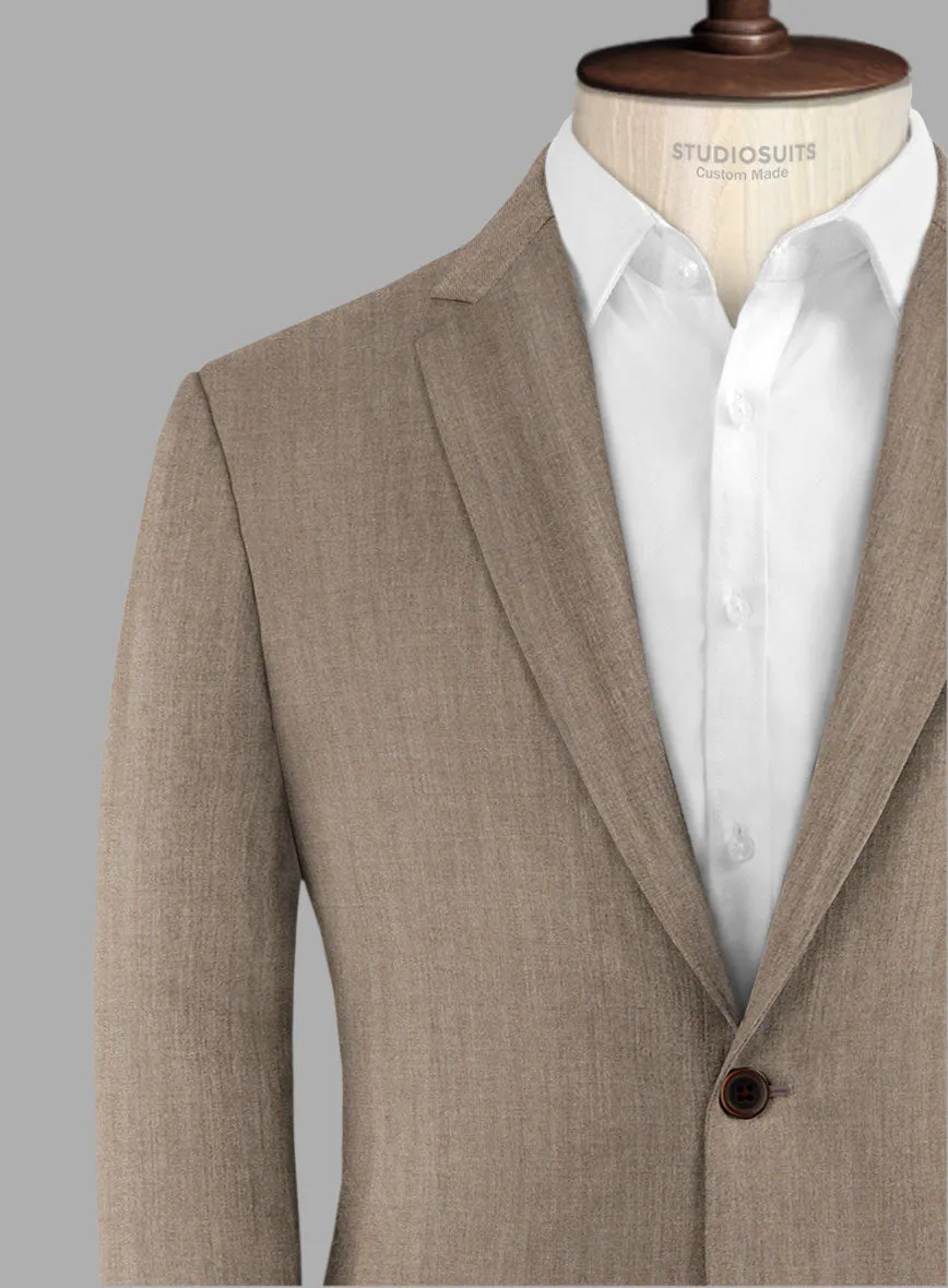 Hardy Minnis Brown Herringbone Wool Jacket