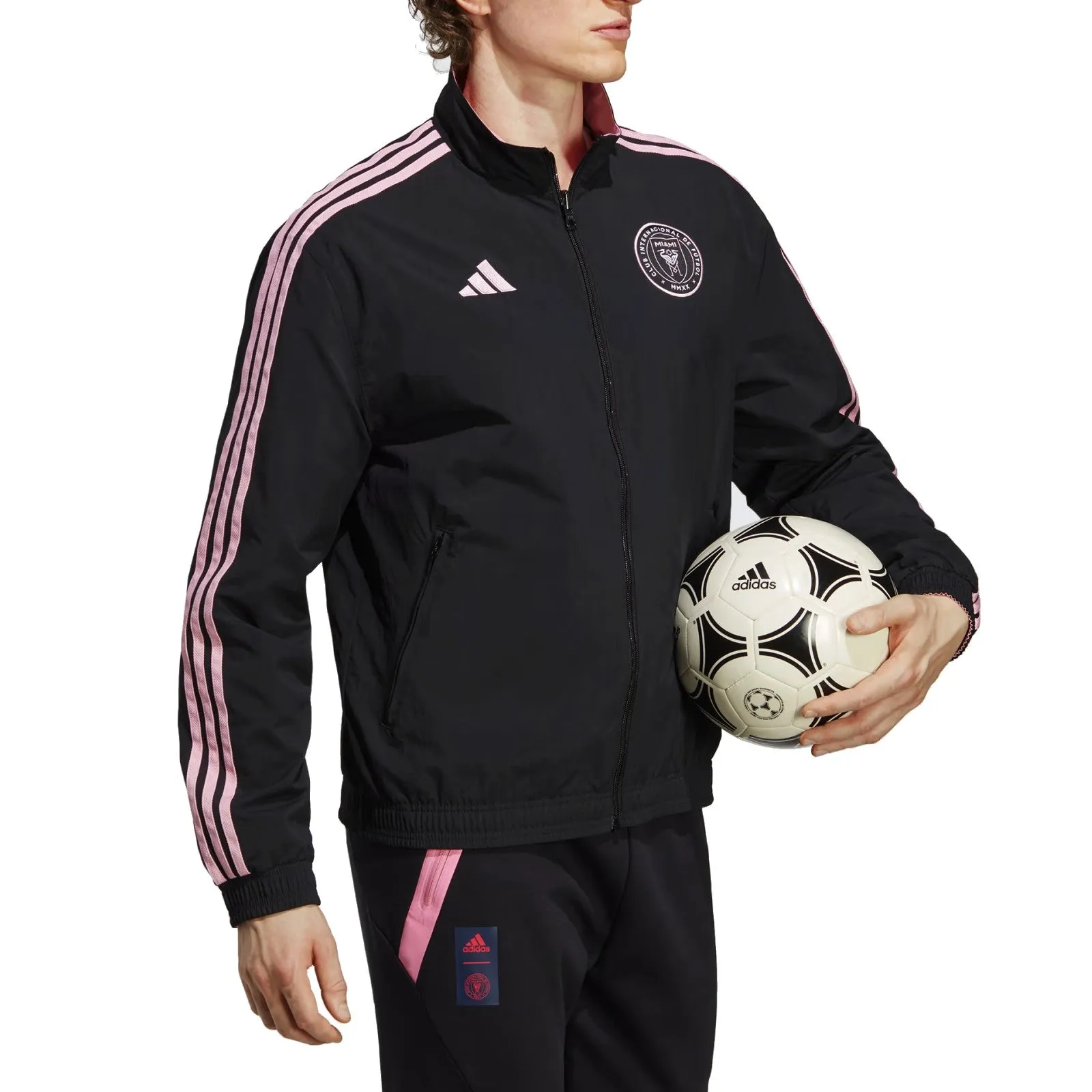 Inter Miami pre-match presentation Soccer jacket 2023 - Adidas