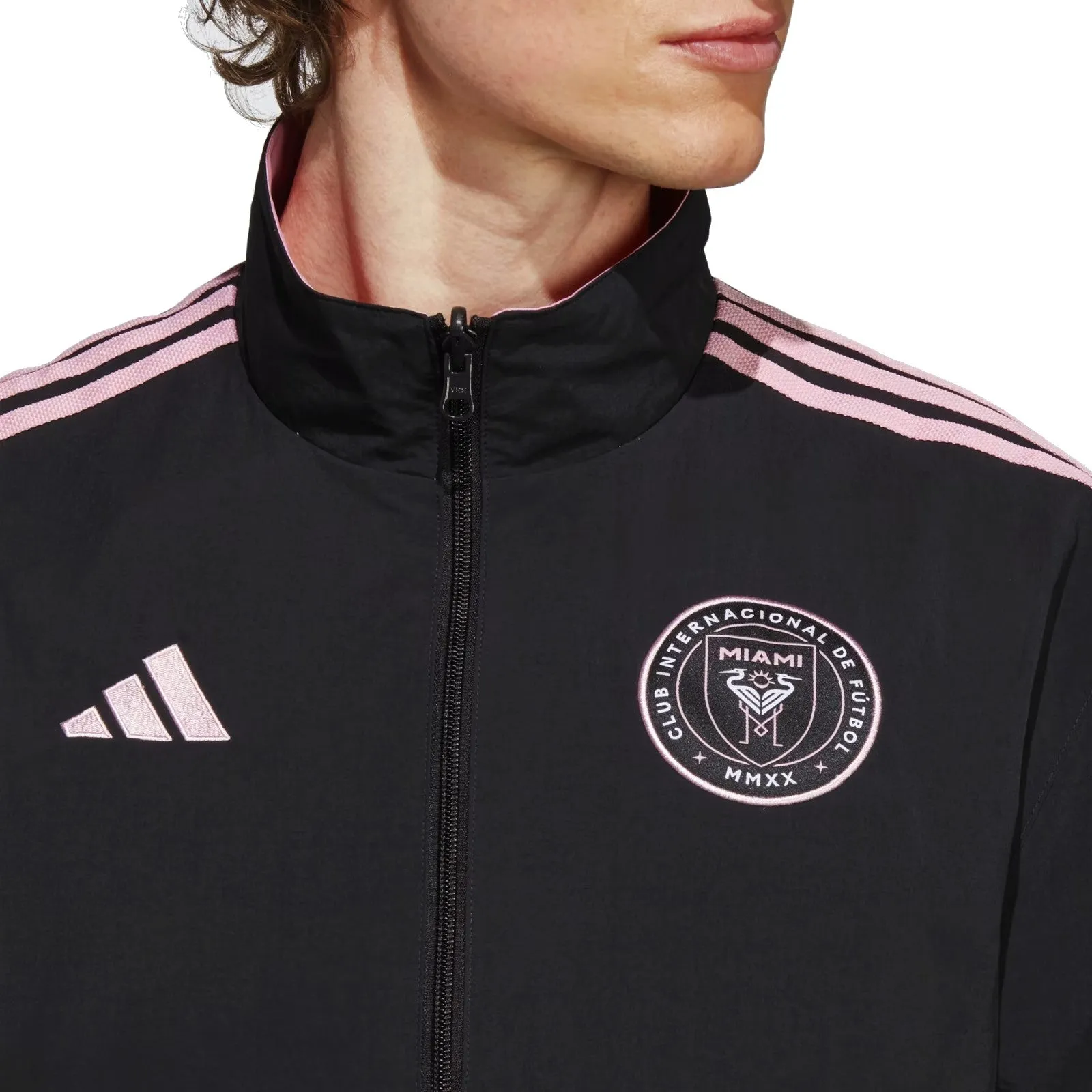 Inter Miami pre-match presentation Soccer jacket 2023 - Adidas