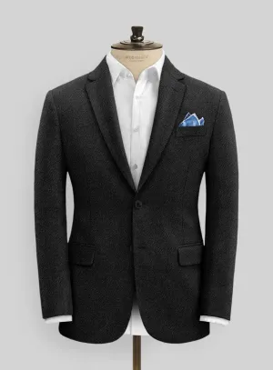 Italian Highlander Black Tweed Jacket