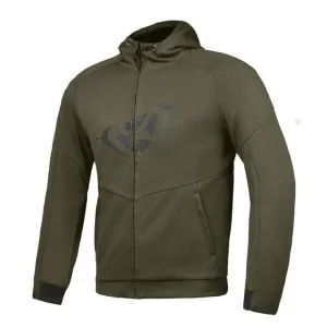 IXON TOUCHDOWN KHAKI/BLACK TEXTILE HOODIE JACKET