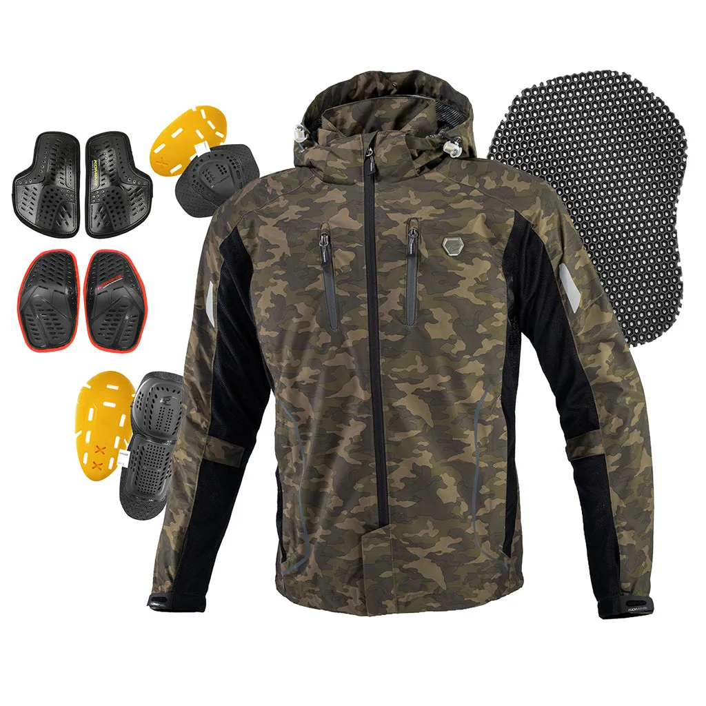 KOMINE JK-1123 PROTECT MOTORCYCLE HALF MESH PARKA GENRI