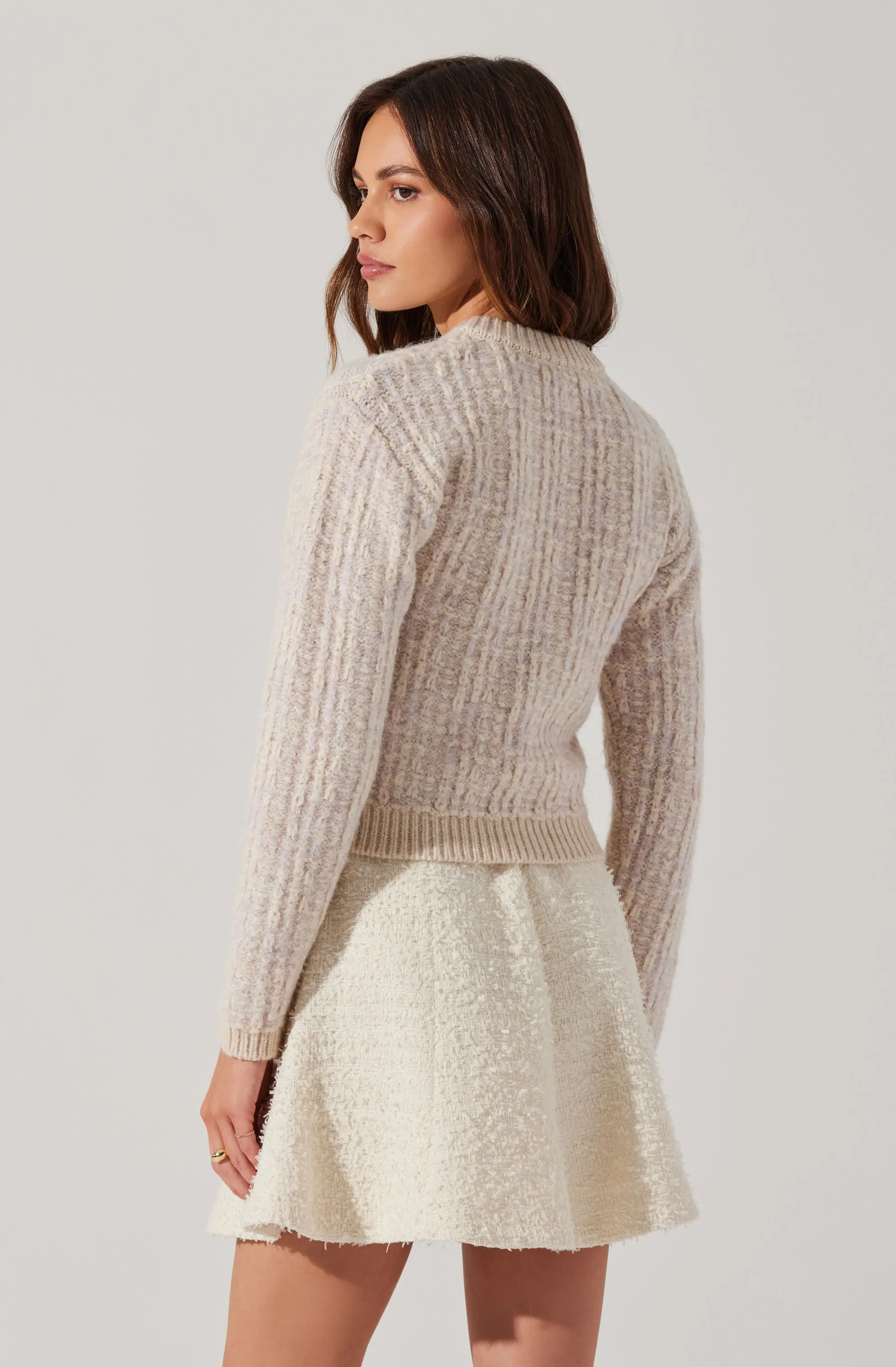 Leyla Contrast Trim Cardigan