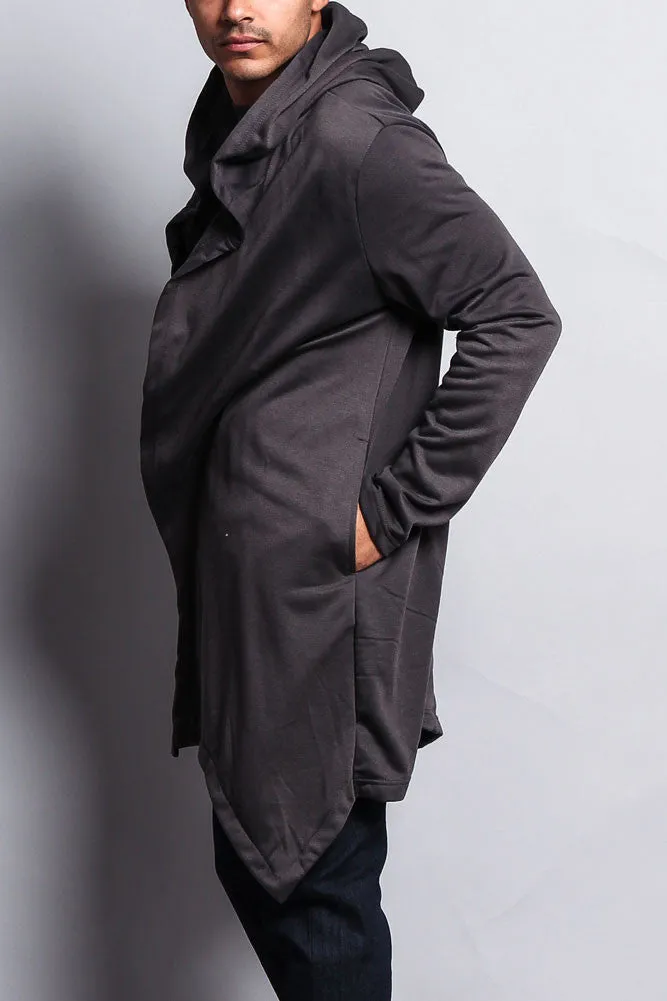 Long Length Drape Cape Cardigan Hoodie