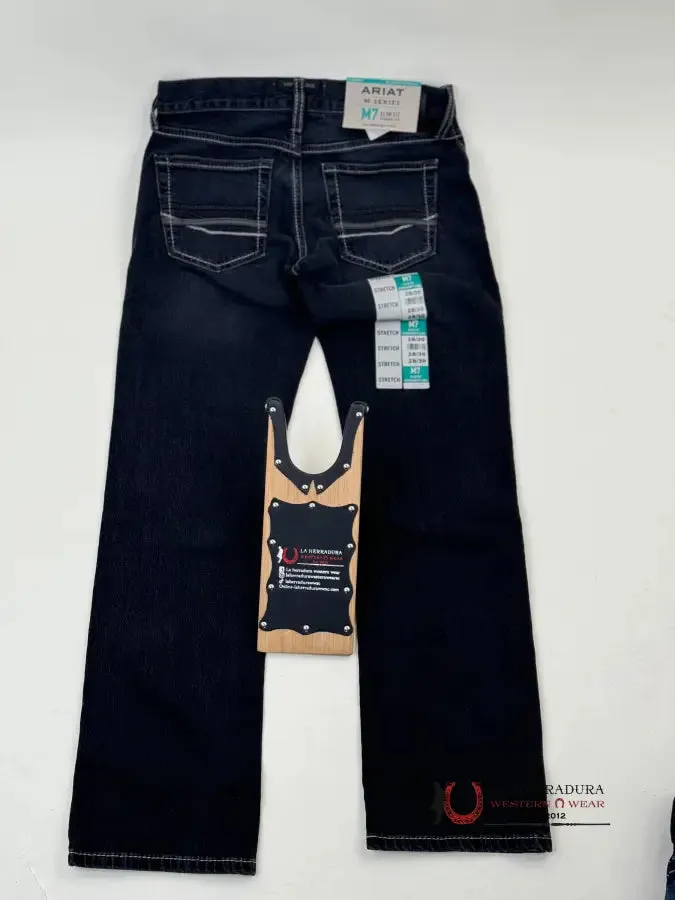 M7 EBONY Black Slim Straight Leg Jeans