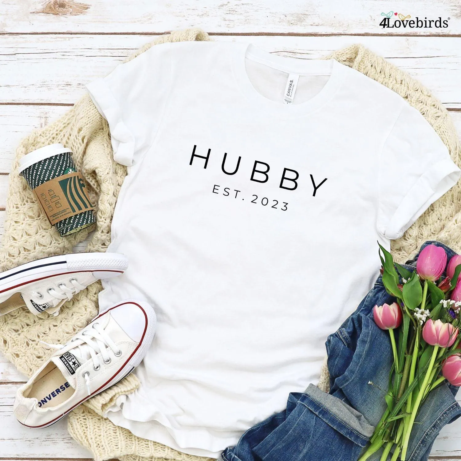 Matching Set: Hubby & Wifey Outfits for Wedding & Honeymoon Gifts