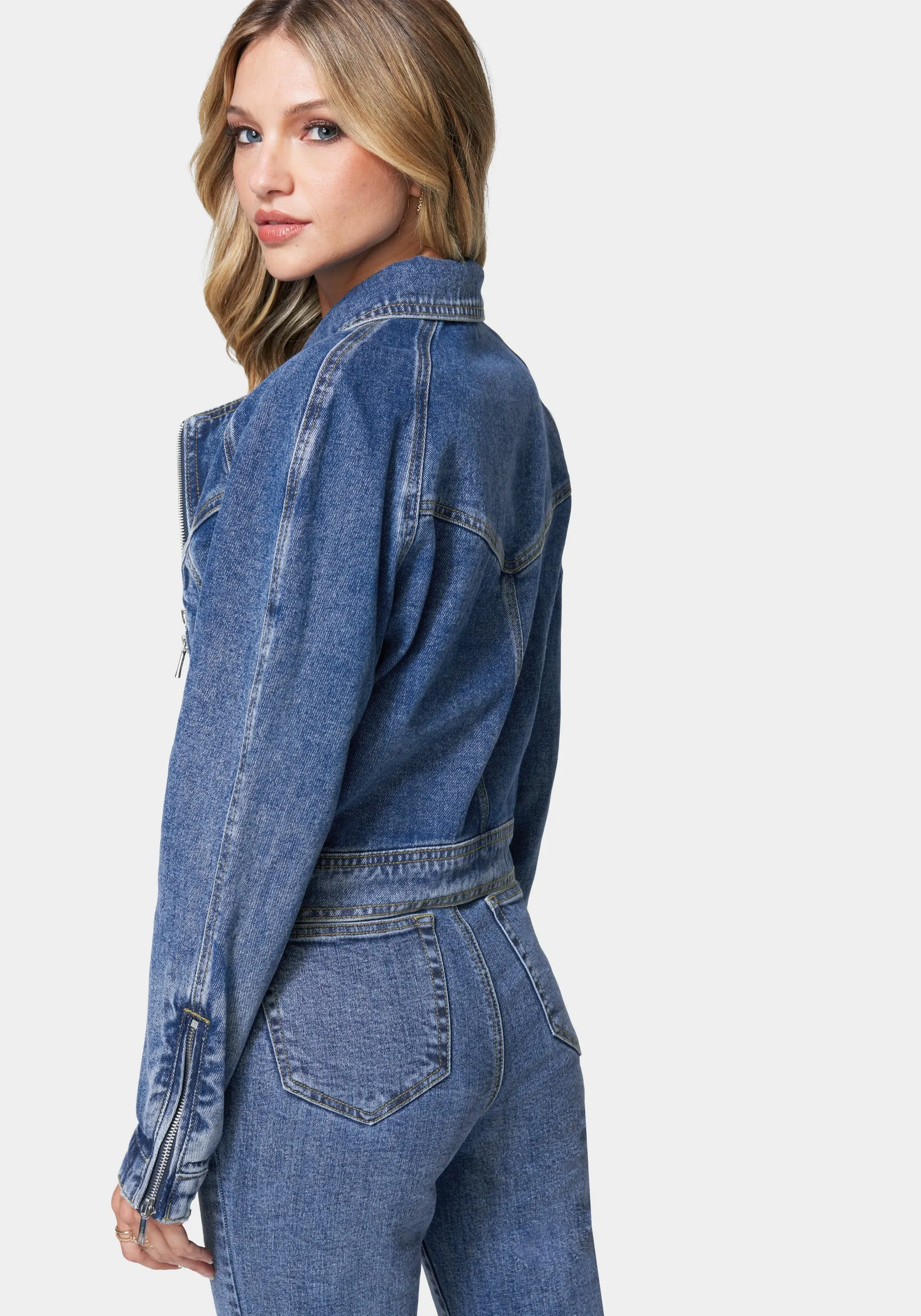 Moto Denim Jacket