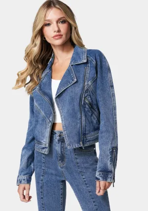 Moto Denim Jacket