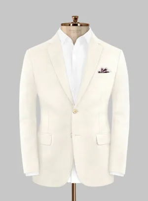 Napolean Stretch Ivory Wool Jacket