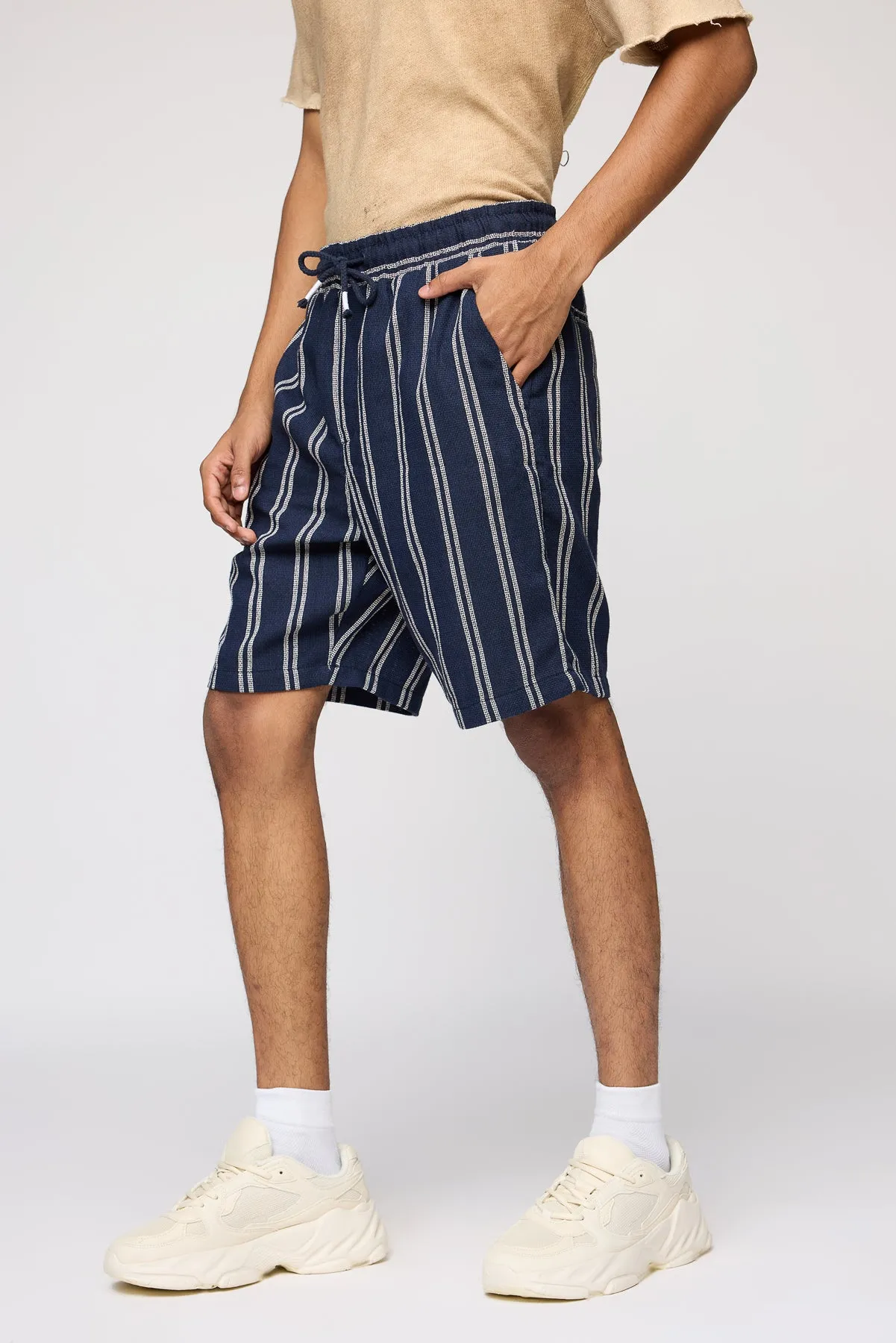 Nautical Navy and White Men's Staple Shorts