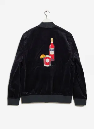 Negroni Embroidered Bomber Jacket | Corduroy | Navy