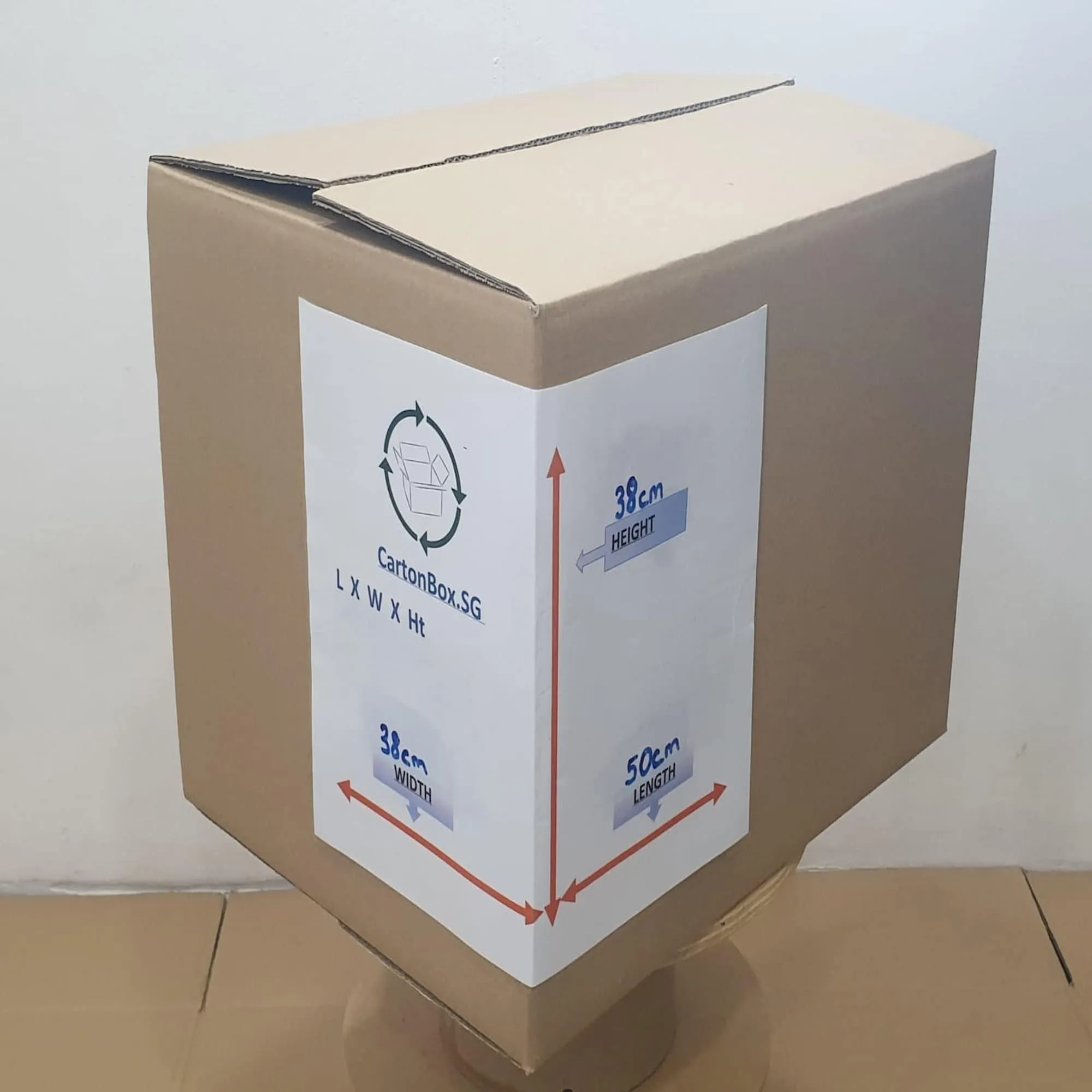 New Standard Carton Box  : 50cm(L) x 38cm(W) x 38cm(H)-Bundle of 10pcs *