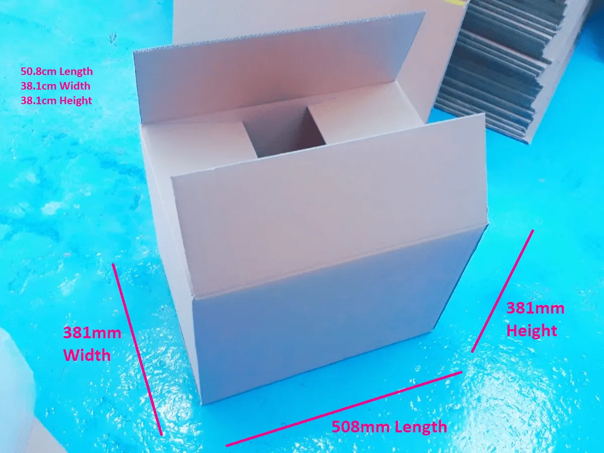 New Standard Carton Box  : 50cm(L) x 38cm(W) x 38cm(H)-Bundle of 10pcs *