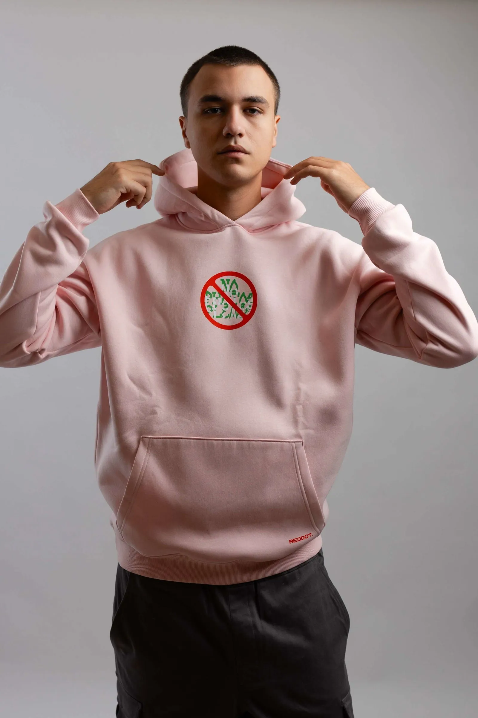 No Photo Please Hoodie-Light Pink