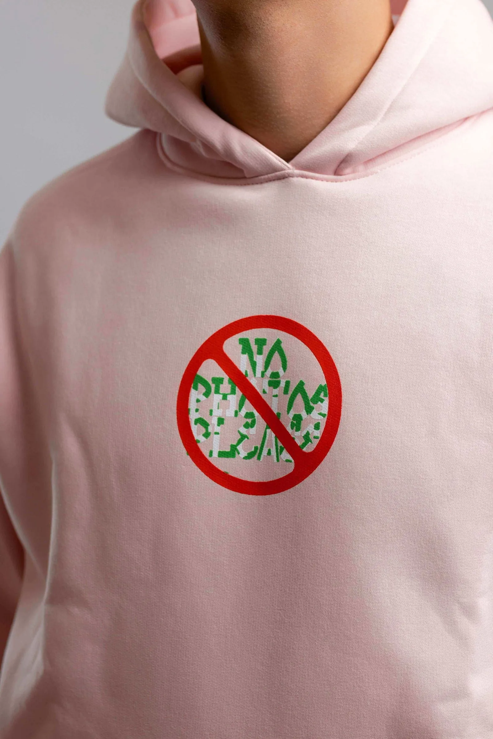 No Photo Please Hoodie-Light Pink