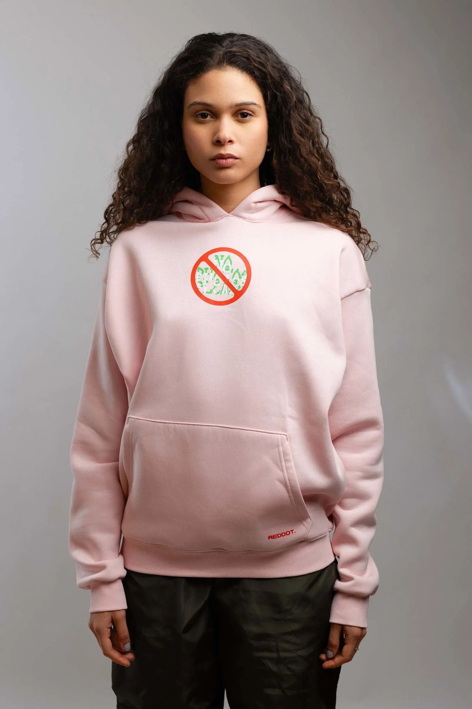 No Photo Please Hoodie-Light Pink