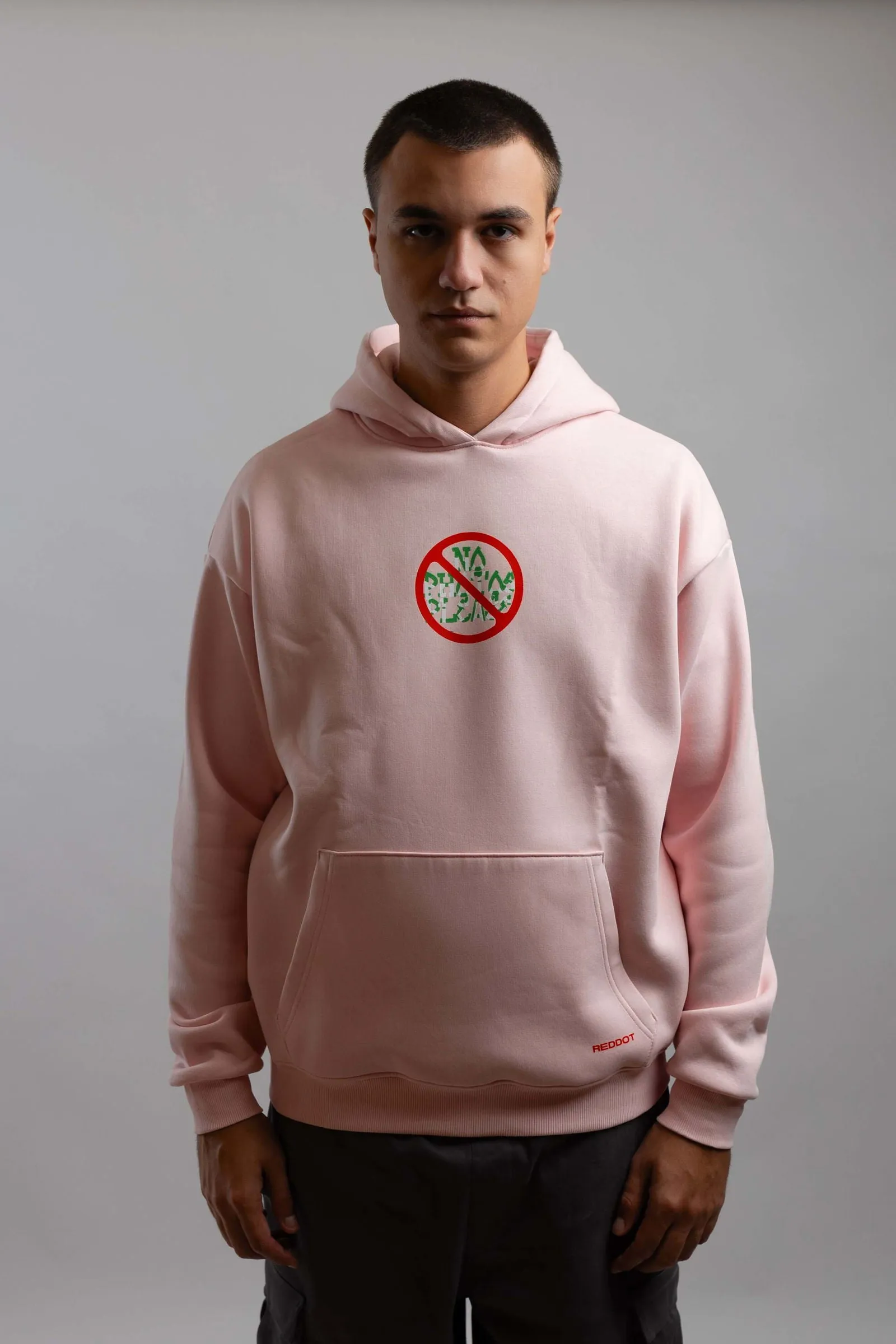 No Photo Please Hoodie-Light Pink