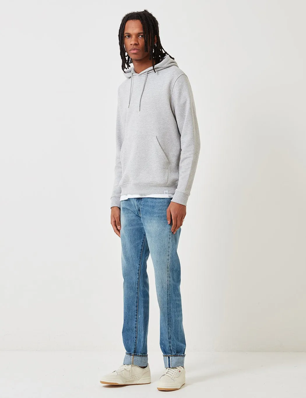 Norse Projects Vagn Classic Hooded Sweatshirt - Light Grey Melange